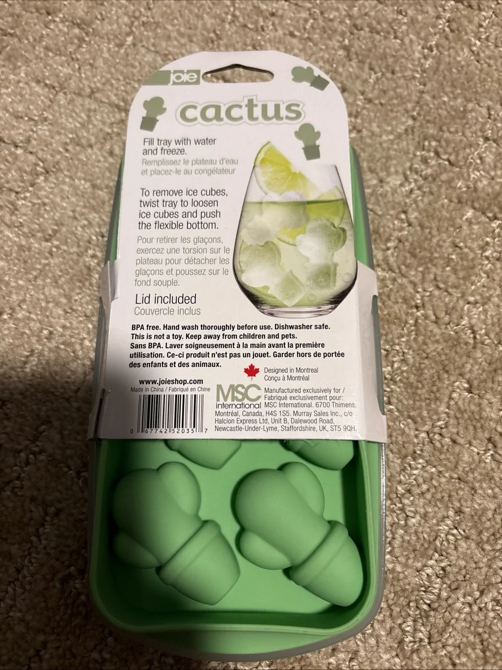 Joie Cactus Ice Cube Tray